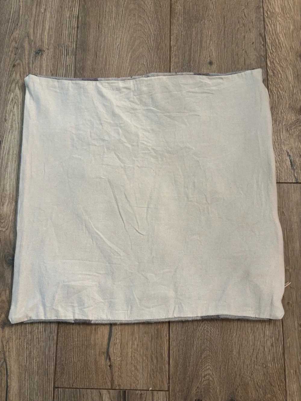IKEA FJÄLLSKRÄP Wool Cotton Pillow Cover 20x20 Gray Geometric Kilim Scandinavian